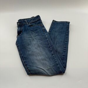 Old Navy Medium Wash Mid-Rise Skinny Jeans with Zipper Fly – Women’s Size 8